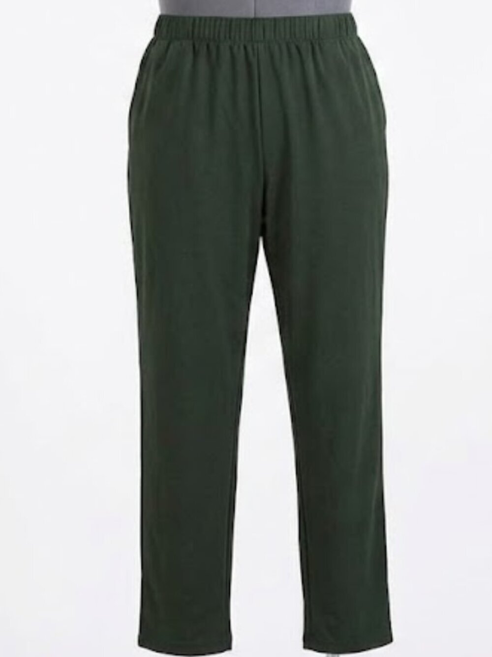 NWOT Women's Green Straight Leg Pants XXL Casual Stretch Lounge